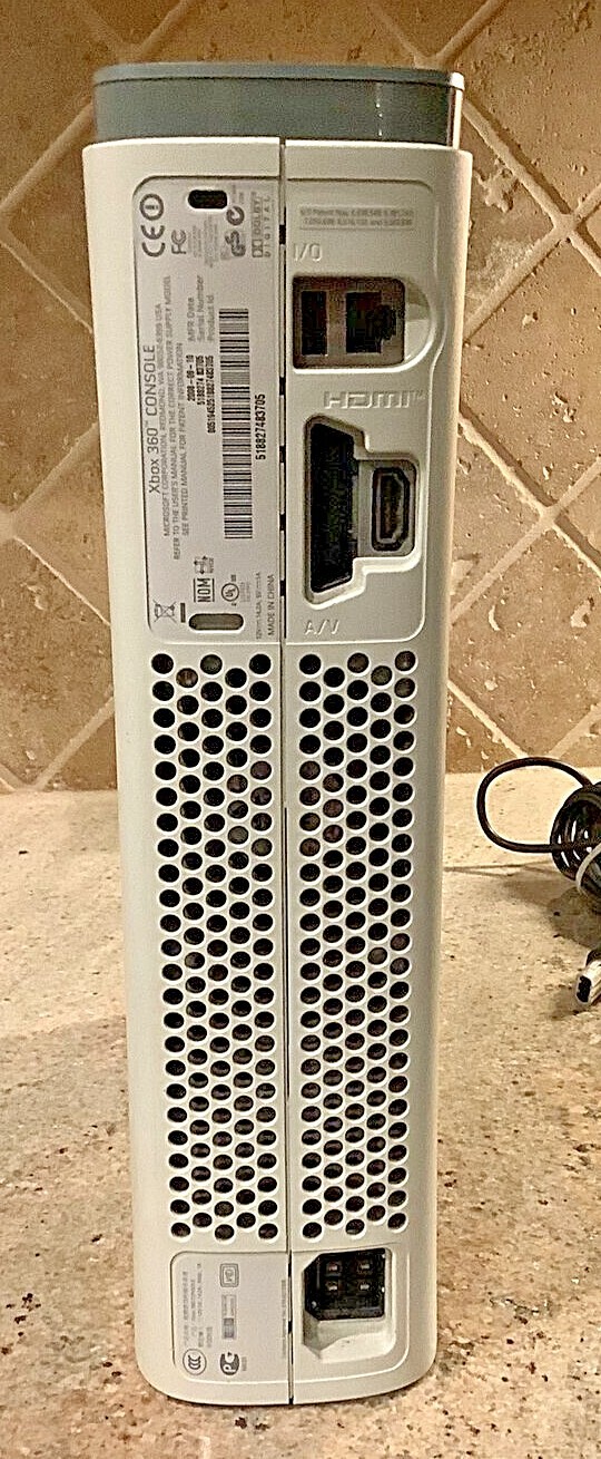 Microsoft Xbox 360 Pro System Bundle 60GB White Console – See Description