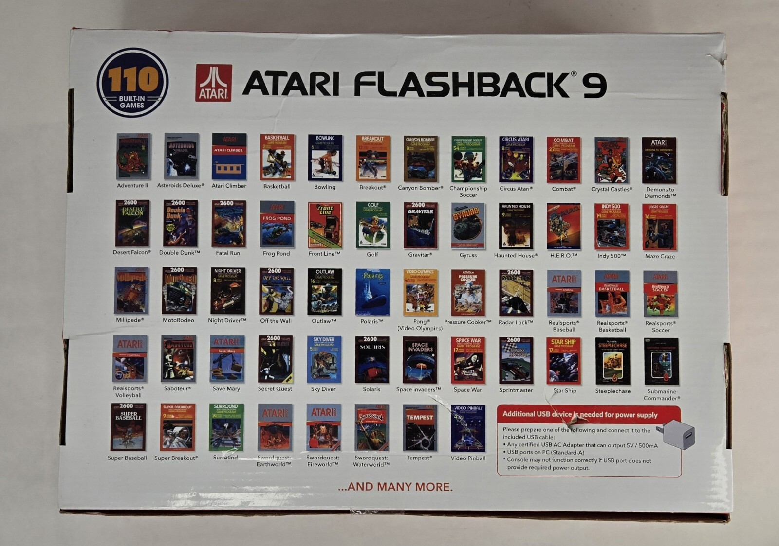 Atari Flashback 9 110 Built In Games NIB Space Invaders Frogger