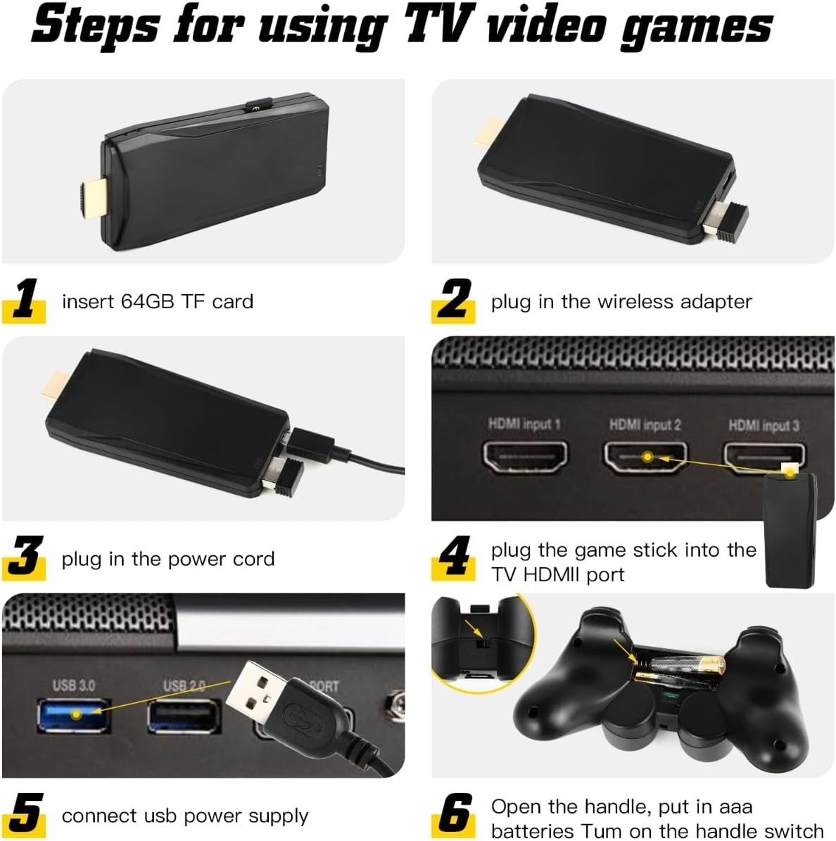 2-Player Wireless Retro Gaming Console with 4K Output – 24500 Games Included