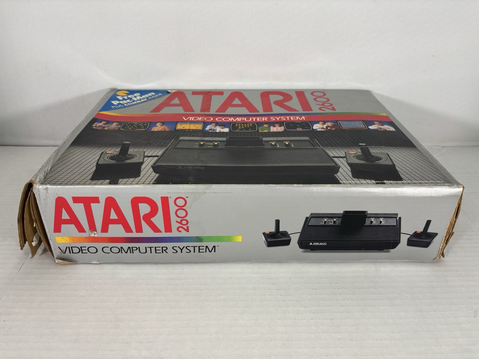 Atari 2600 4-Switch Console Darth Vader Console CIB W 10 Games And Extras Serial