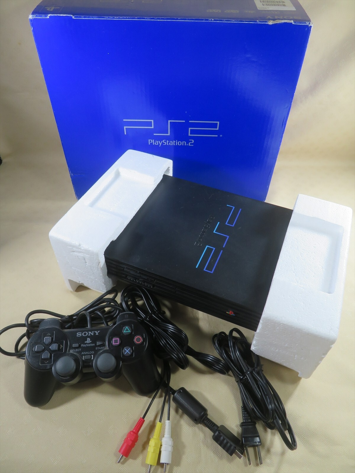 PS2 Playstation 2 console SONY Japan black SCPH-15000 controller boxed for parts