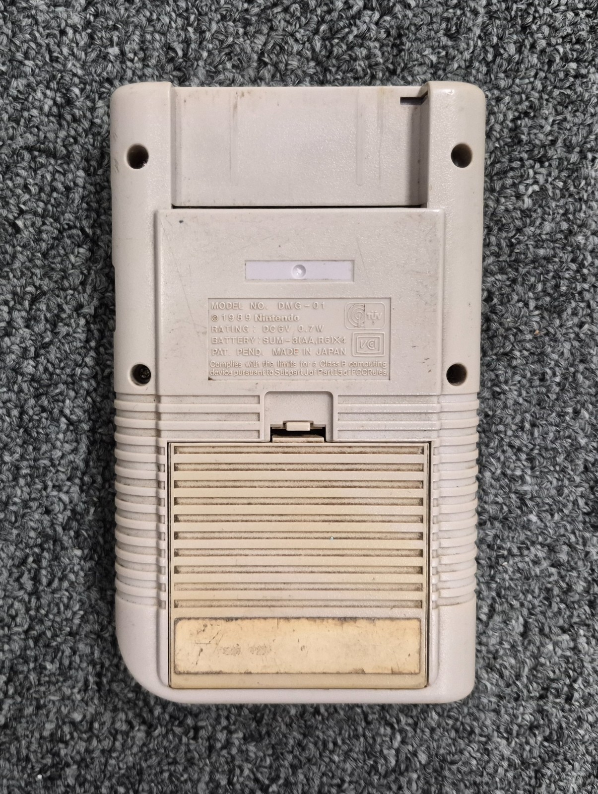 Nintendo Game Boy Launch Edition System Original GB Gray For Parts!