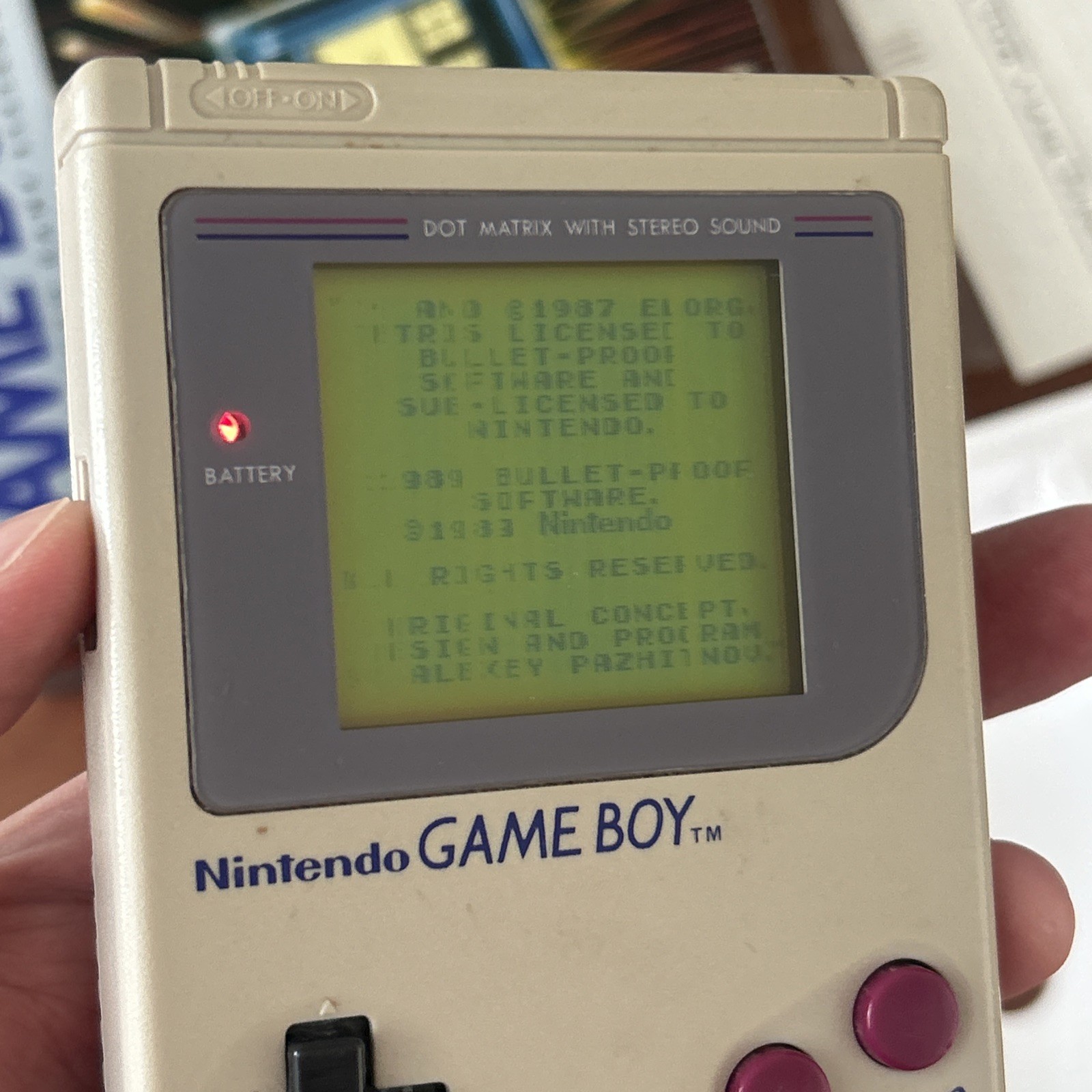 Original Nintendo Game Boy Console CIB With Tetris Gameboy For Repair