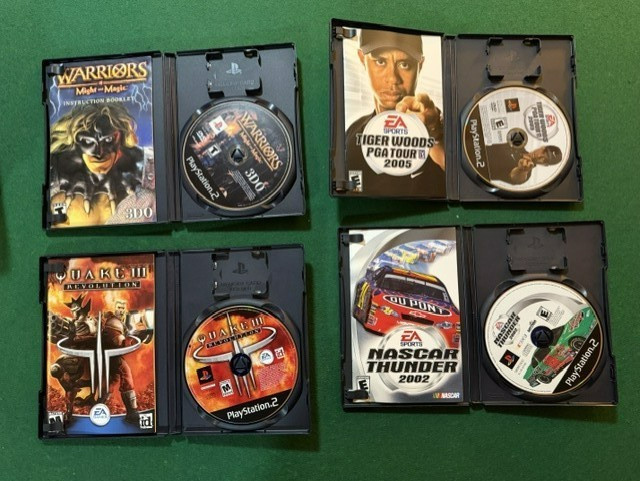 Playstation 2 PS2 Fat Black Game Console with Games