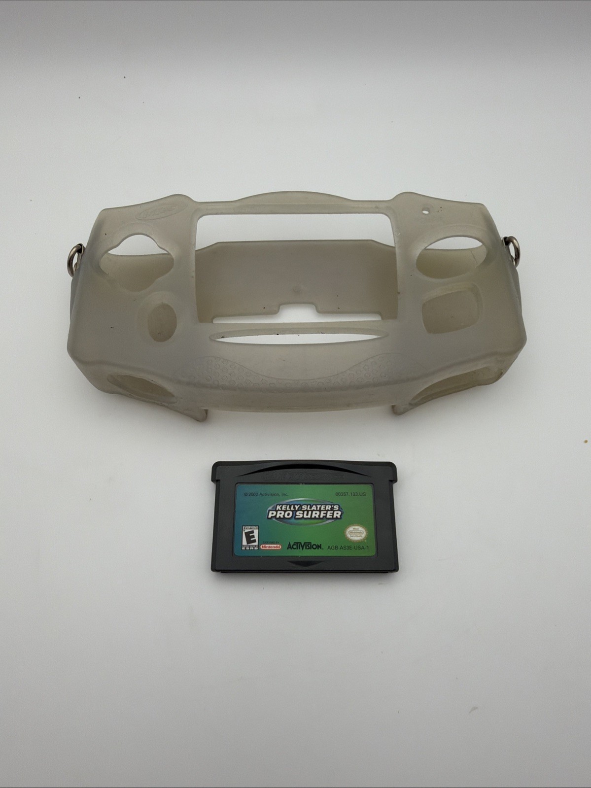 Nintendo Gameboy Advance- (Indigo) w/ Skin, Travel Case & Game (Tested/Working)