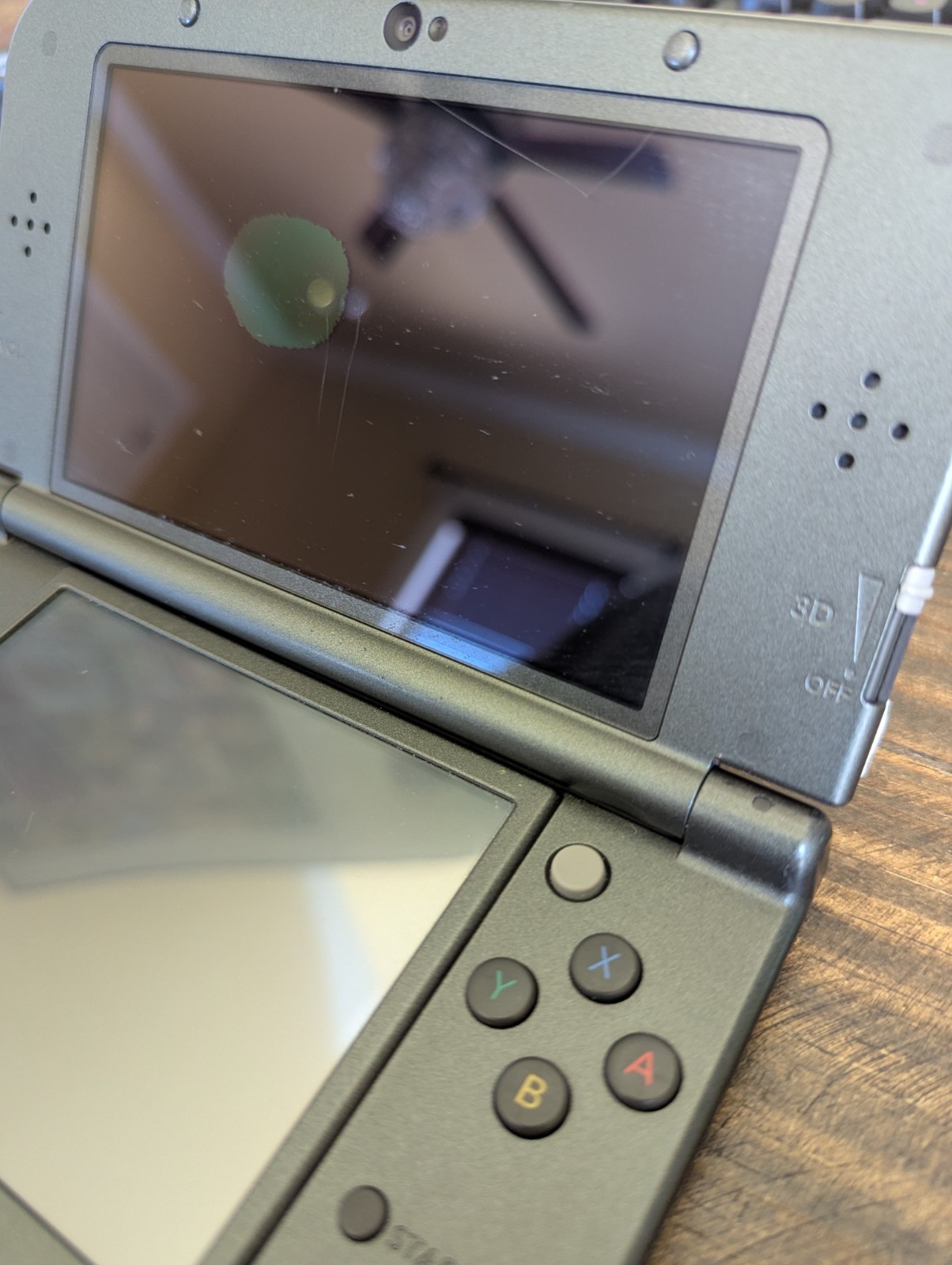 Nintendo New 3DS XL Black Console Dead Pixel Spot