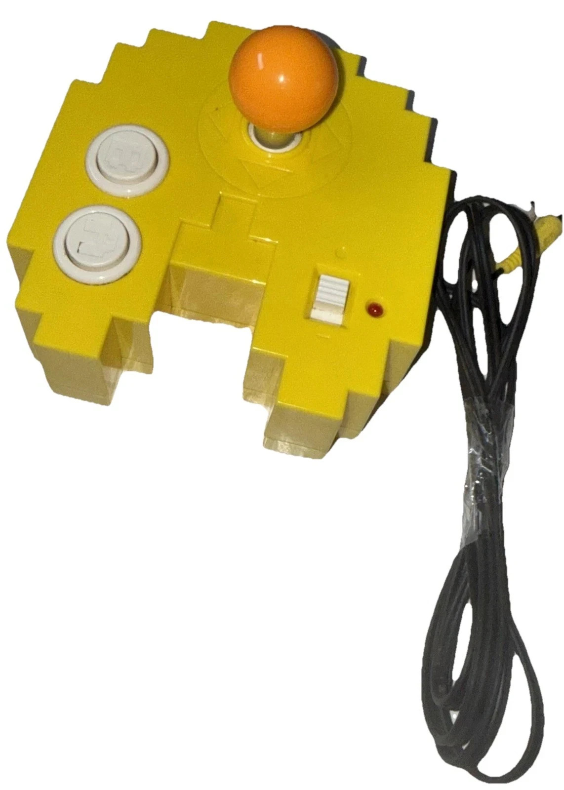 2012 JAKKS Pacific Pac-Man Plug & Play TV Game Yellow RCA Joystick Microconsole