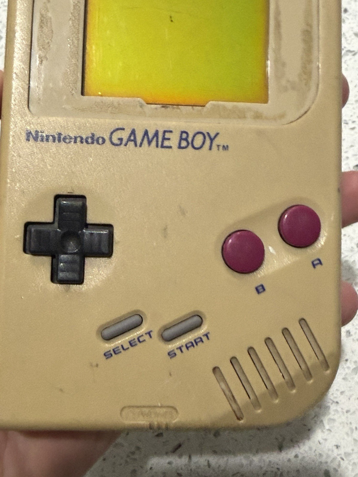 Nintendo Gameboy Original DMG-01 Handheld 1989 PARTS ONLY – Powers On Bad Screen