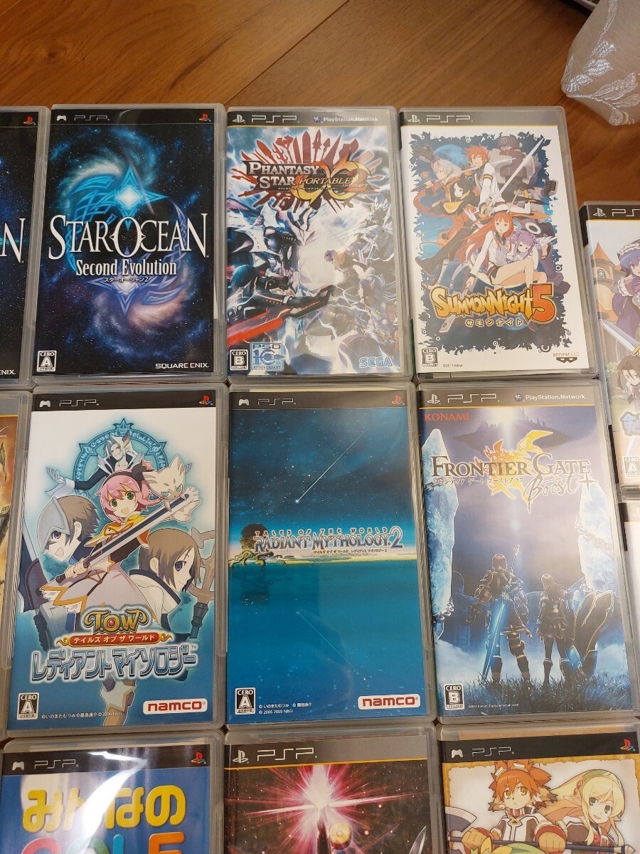 Sony PSP Value Pack Console Tested + 28 Games Bundle Clean Condition Japan