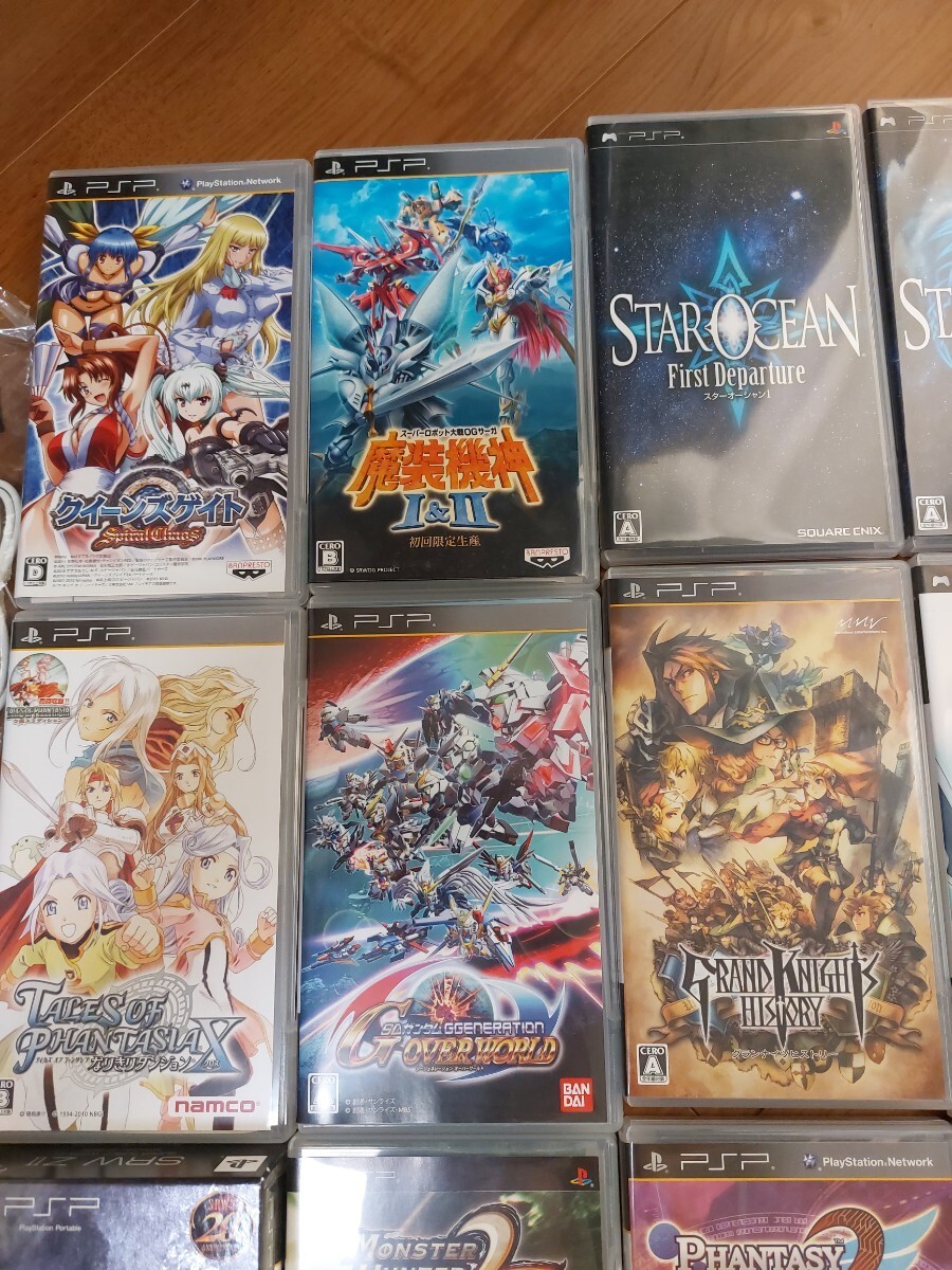 Sony PSP Value Pack Console Tested + 28 Games Bundle Clean Condition Japan