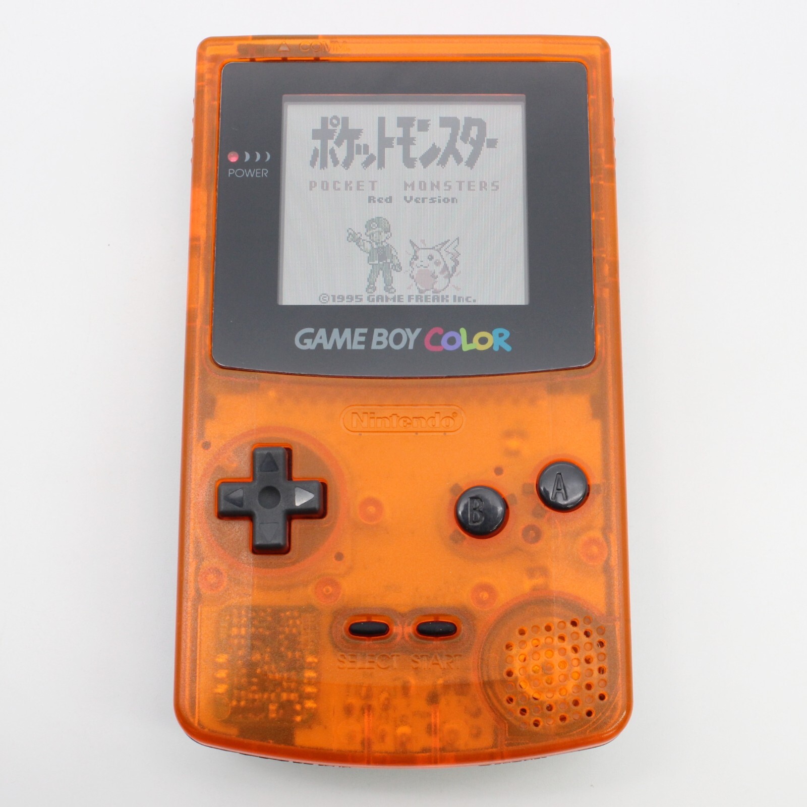 Nintendo Gameboy Color Console Daiei Hawks Clear Orange Black Japan Tested 18