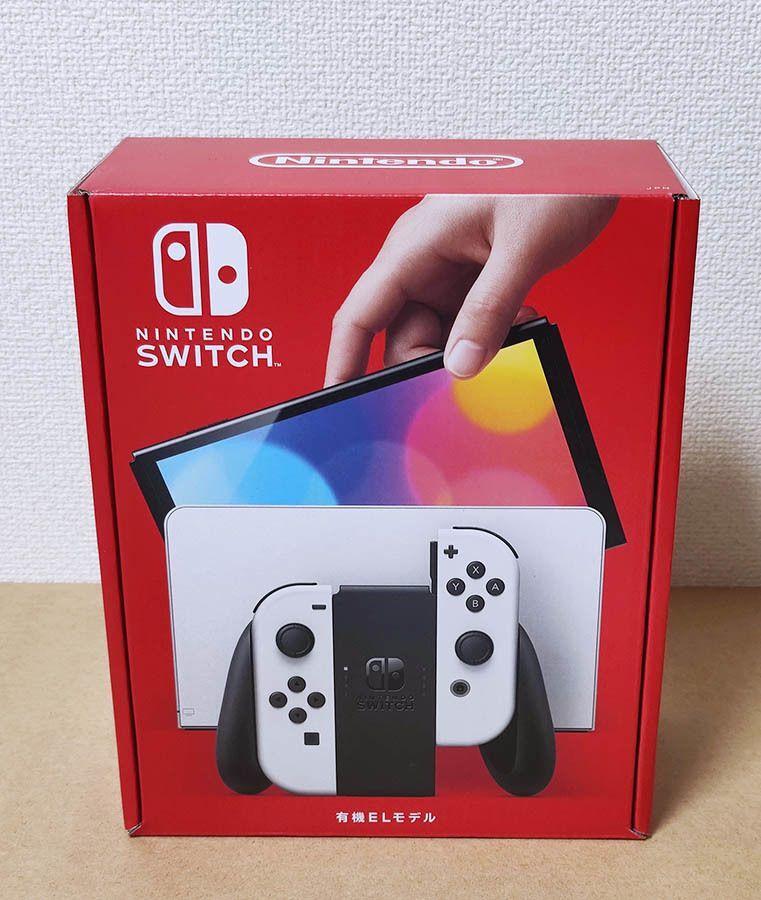 Nintendo Switch OLED Model White, Neon Red & Neon Blue SD card