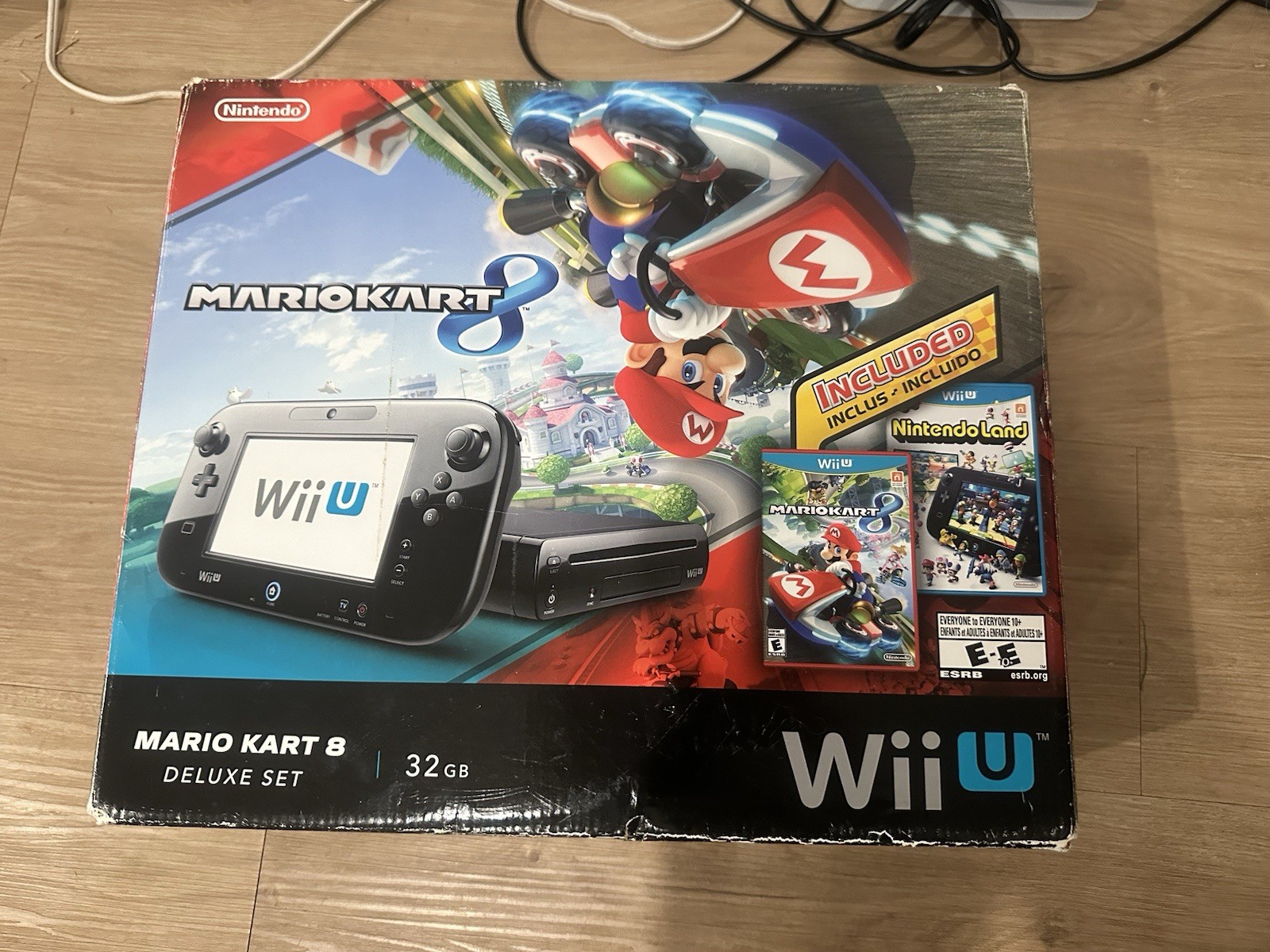 Black 32 GB Nintendo Wii U Mario Kart 8 Deluxe Set Console NEAR COMPLETE Read!