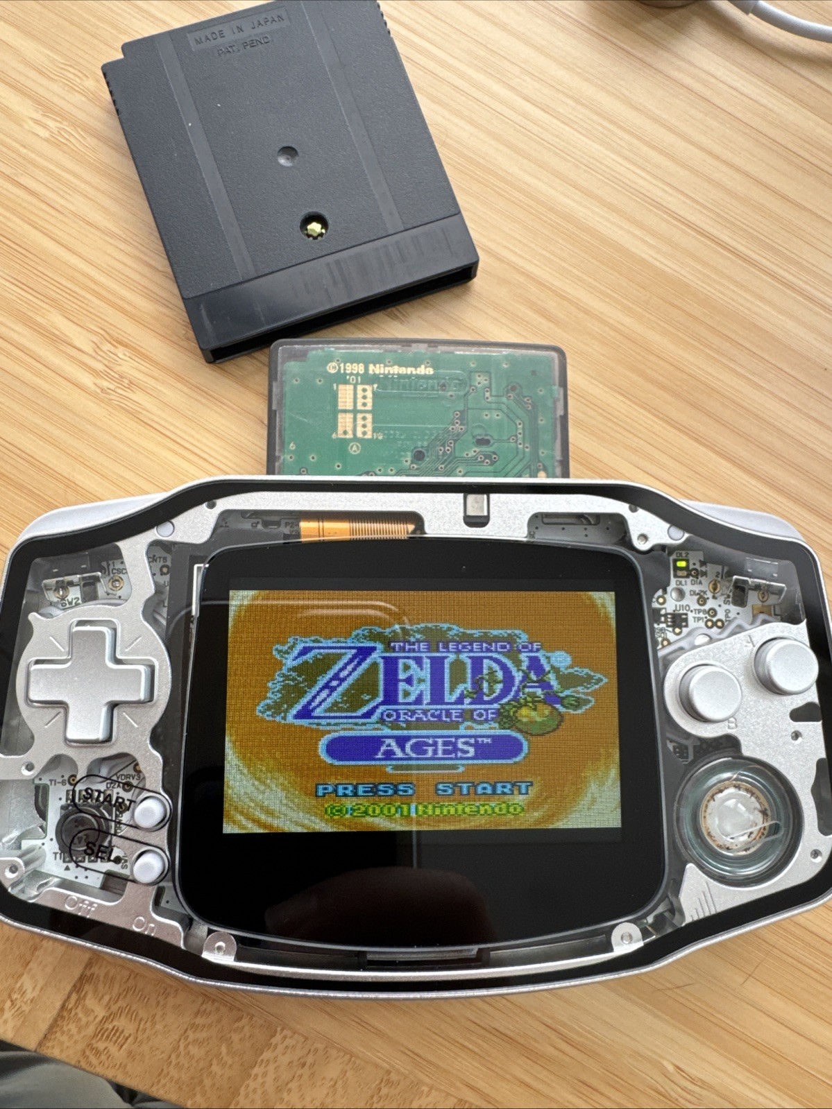 Nintendo Game Boy Advance Boxy Pixel Custom Aluminum IPS with USB-C Charging