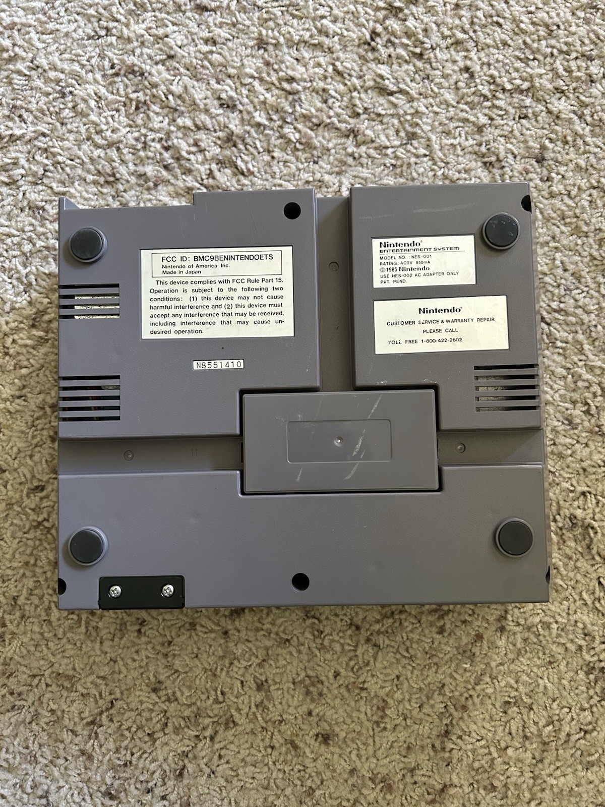 Nintendo NES Action Set Console w/ Box, Light Gun