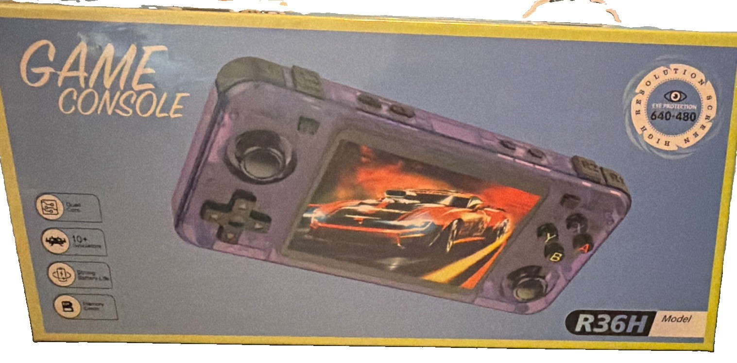 R36H Handheld Game System, Purple, Eye Protection, 640×480 Resolution