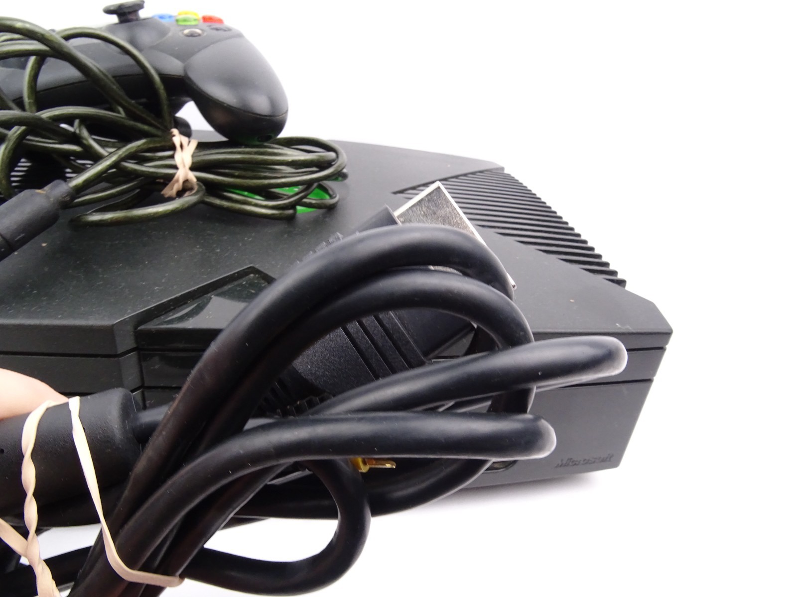 Microsoft Original Xbox OG Console Controller Power AV Cable Tested Working