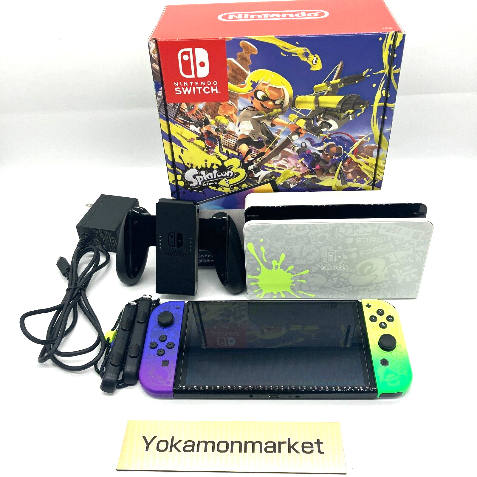 Nintendo Switch OLED SPLATOON 3 64GB SPECIAL Edition Console Excellent AC100V