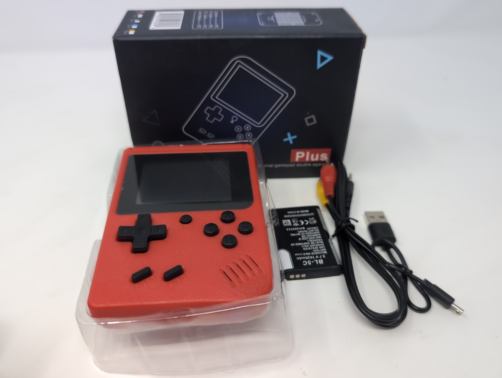 Sup Game Box Plus Handheld Retro Game Console 500-in-1 Red