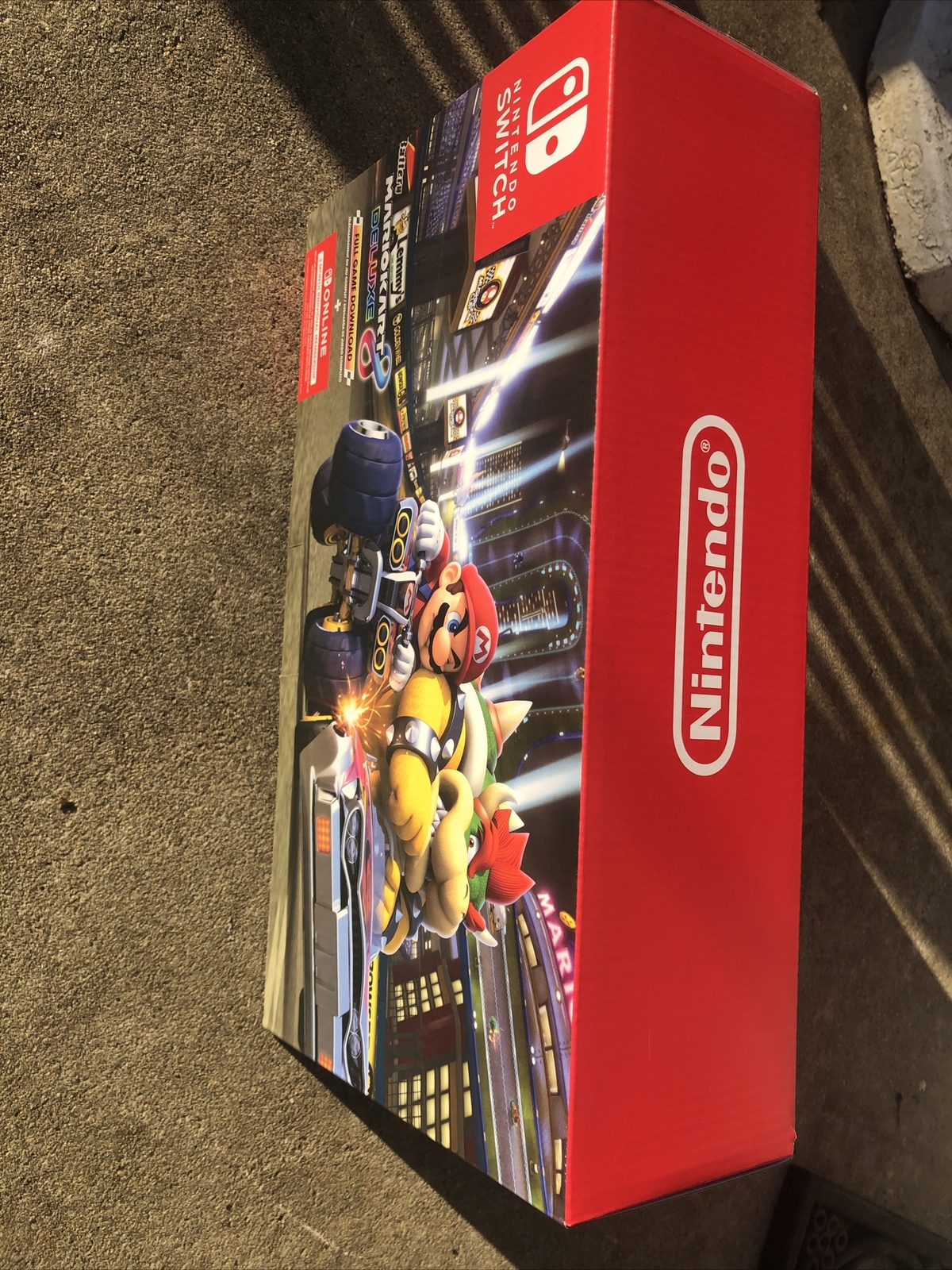 Nintendo Switch Mario Kart 8 Deluxe Bundle Red/Blue 32gb + 3 Months New