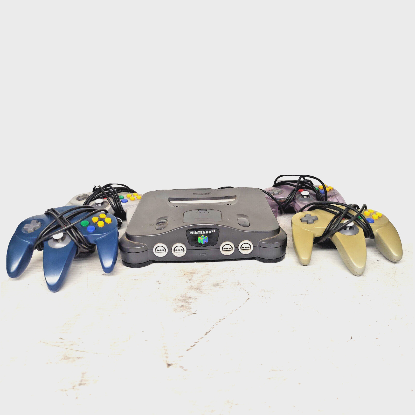 Nintendo 64 Console with Memory Expansion Card + 4 Controllers