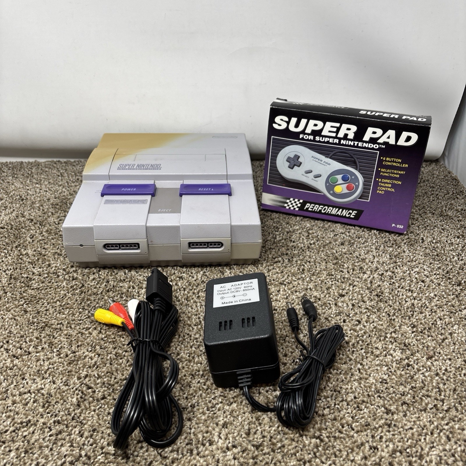 Nintendo Super NES Console SNS-001 Controller Cables – Tested