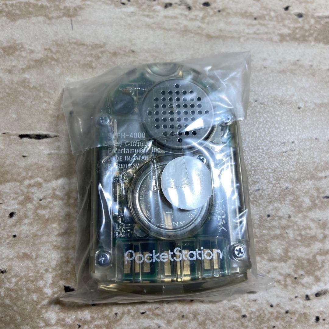 Sony PocketStation Crystal SCPH-4000 Clear Console Complete Boxed Unused 7123