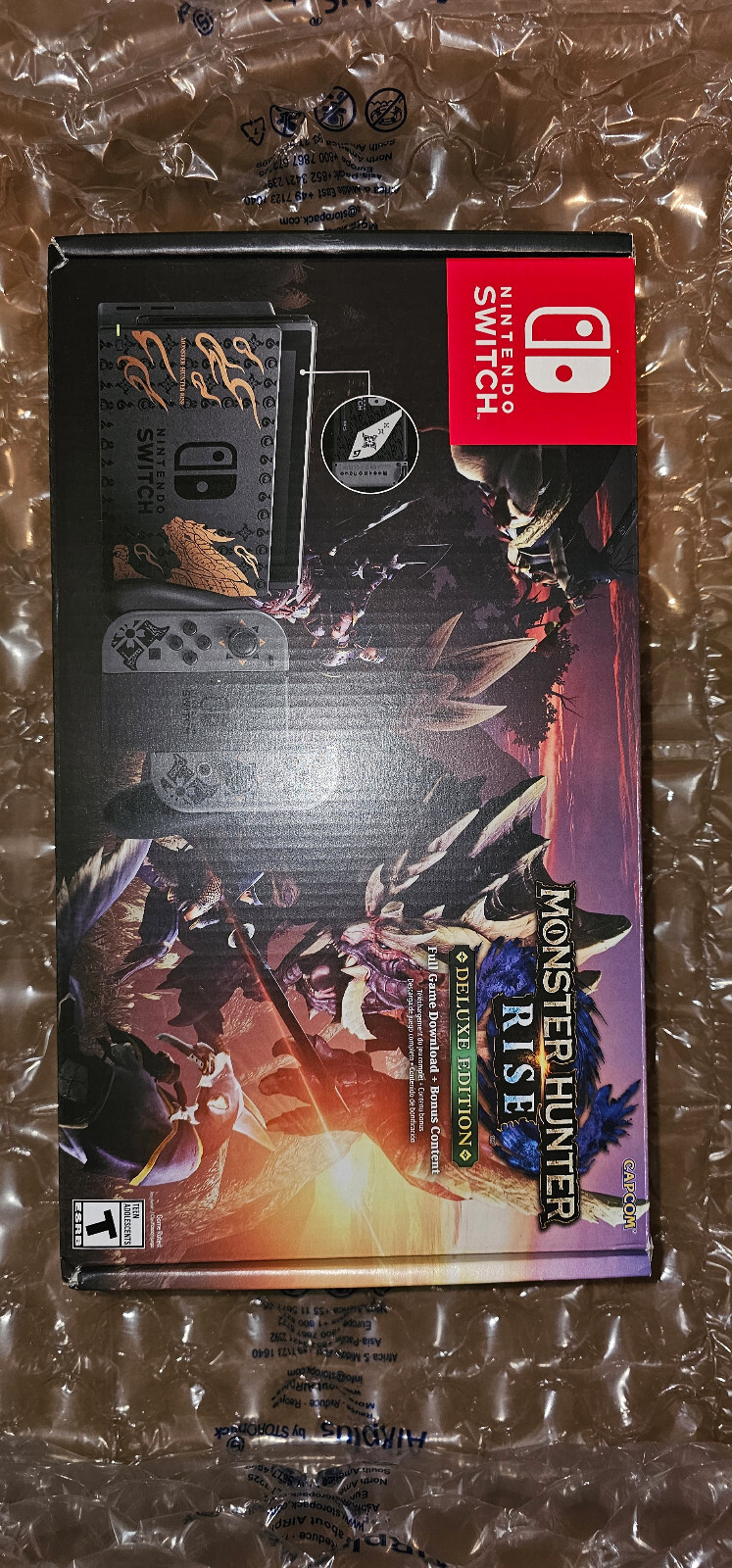 NEW Nintendo Switch Monster Hunter Rise Console Deluxe Edition Limited Edition