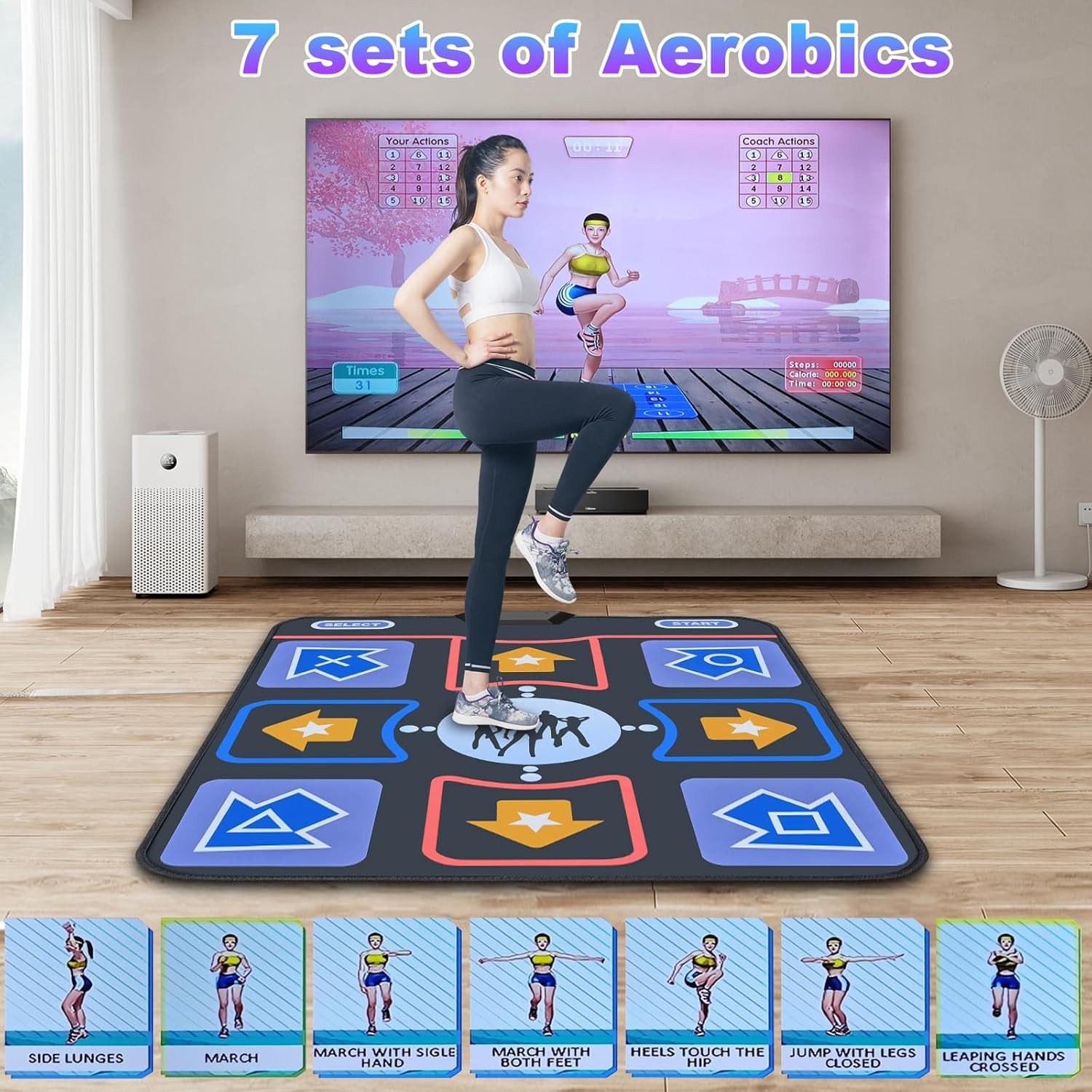 Retro TV Game Console with Dance Mat 21 AR Gun Games