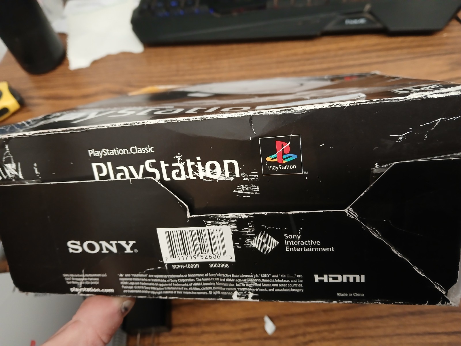 Sony PlayStation Classic Mini Console Gray SCPH-1000R/3003868 Controller & Box