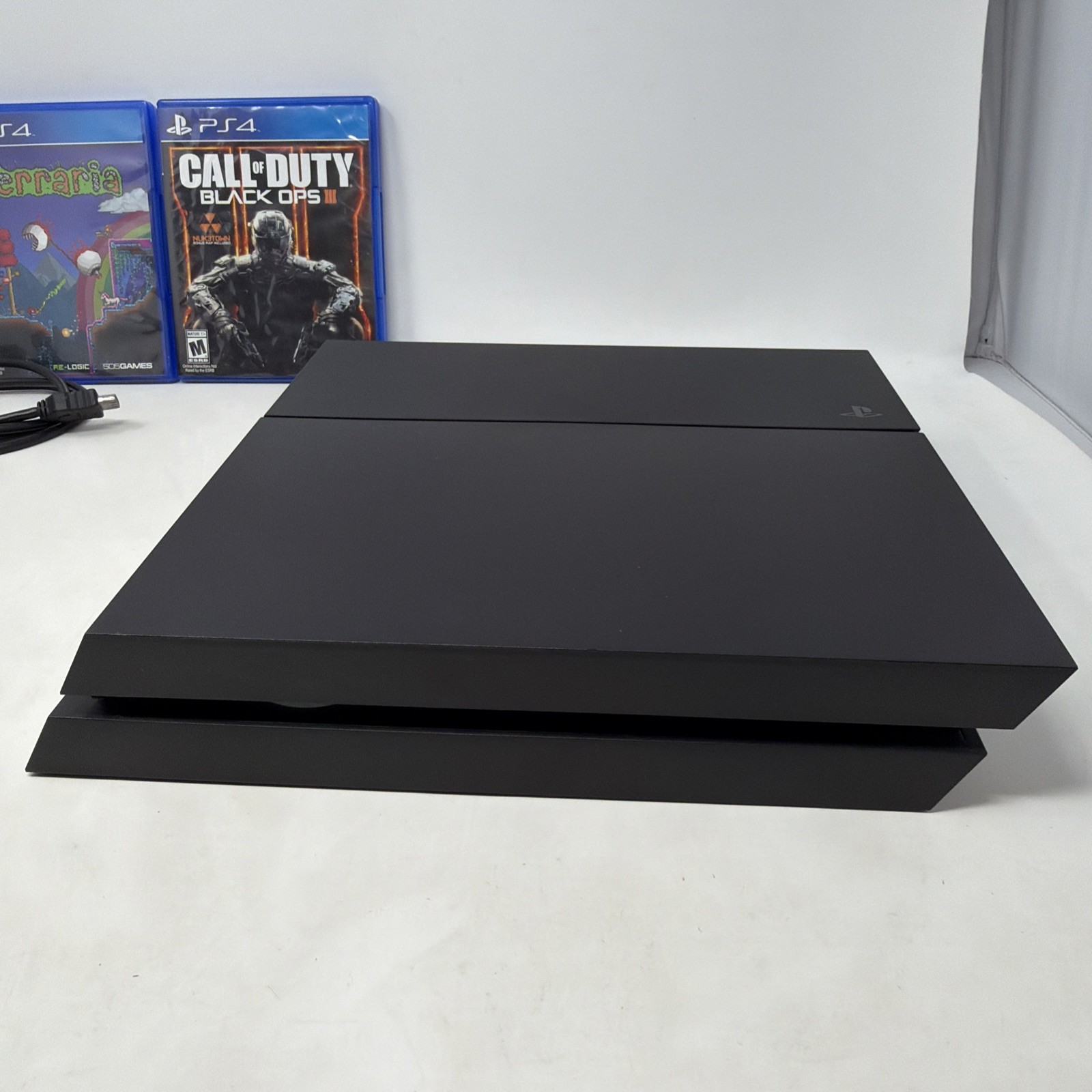 Sony PlayStation 4 500GB CUH-1215A Gaming Console w/ Controller, Cords & 2 Games