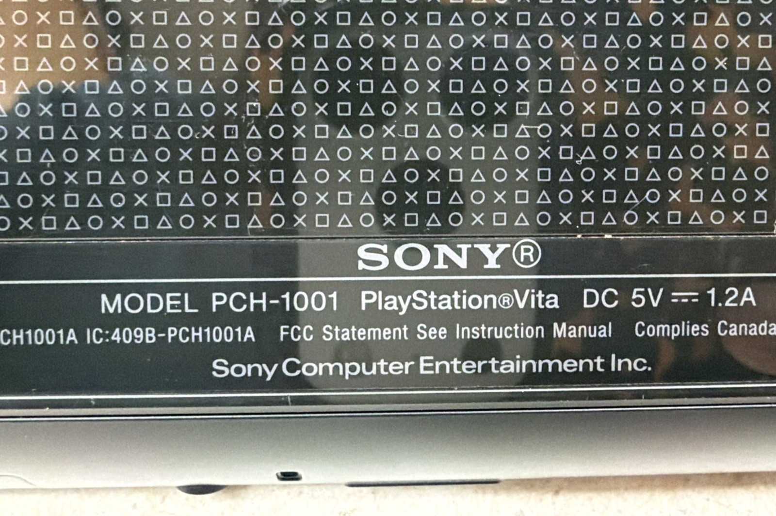 Sony PlayStation Vita Black PCH-1001 OLED With Original Charger and Case