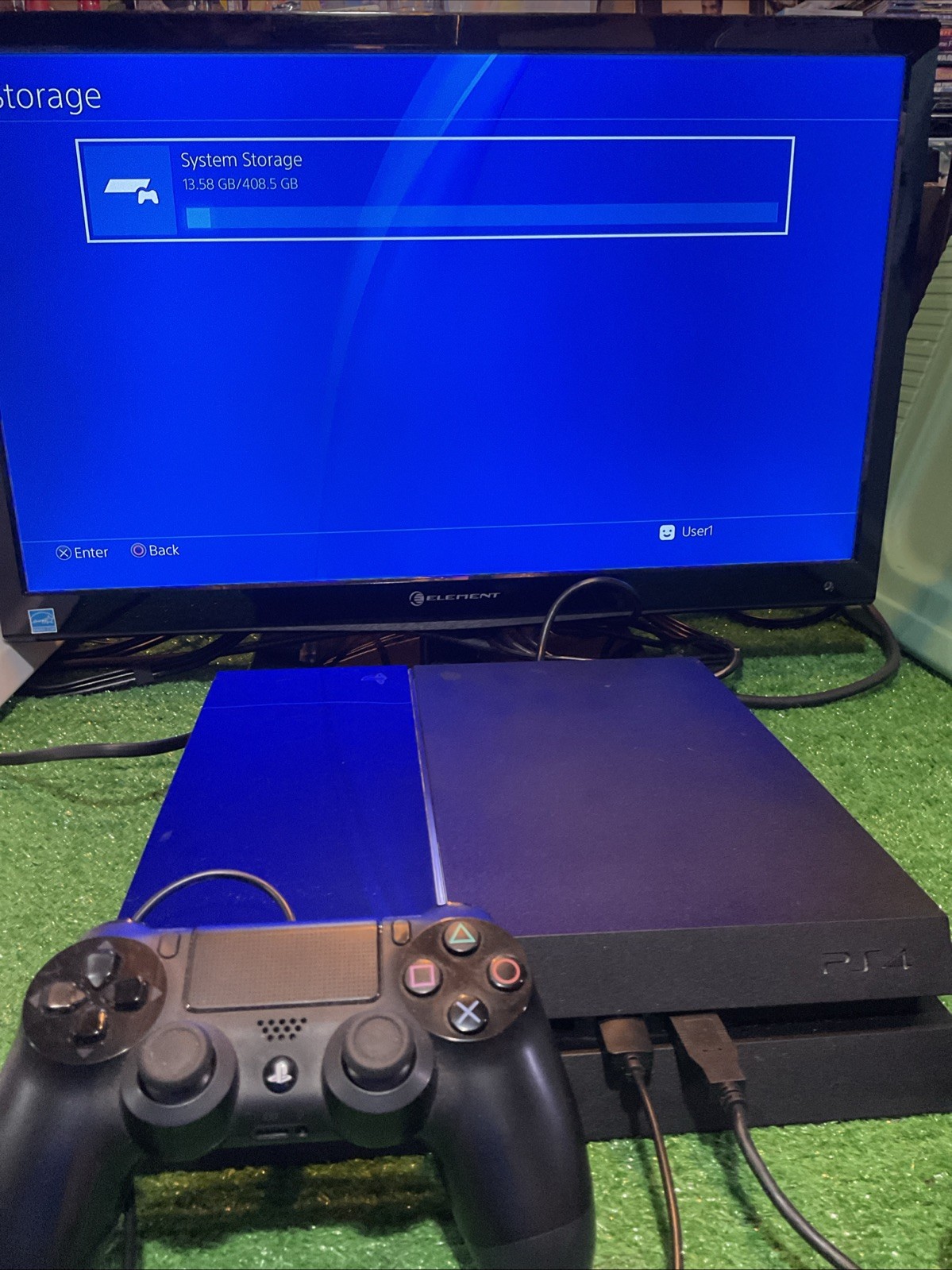 Sony PlayStation 4 CUH-1001A 500GB PS4 Console, 2 Controllers, Cables Tested 👍