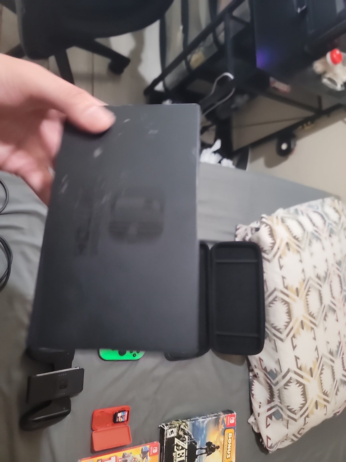 Nintendo Switch All Original Accessories and Also Games Bundle Read Disciption