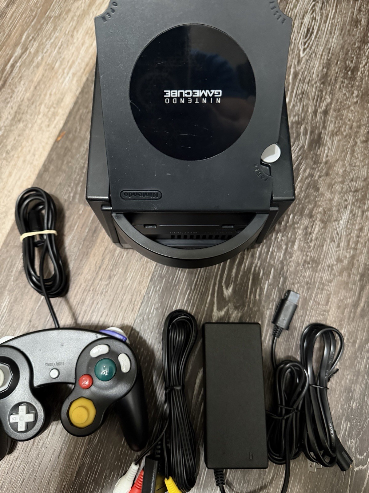 🔥 Nintendo GameCube – Black W/ Red Controller LED Upgrade, Recapped, Bundle ‼️