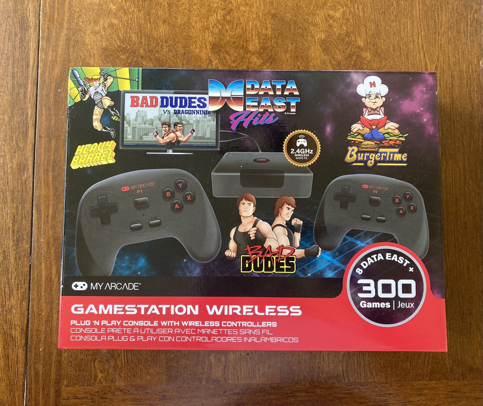 MY ARCADE GameStation Wireless Plug & Play Console 300+ Games w/ Data East Hits