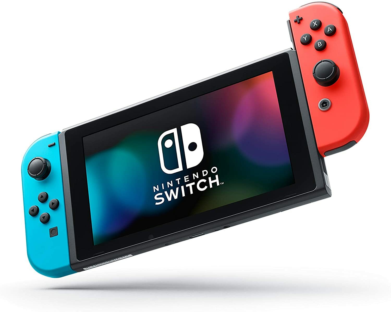 ⭐Nintendo Switch Console Neon Red Blue Joy Con 32GB V2 + $10 eShop Gift Card