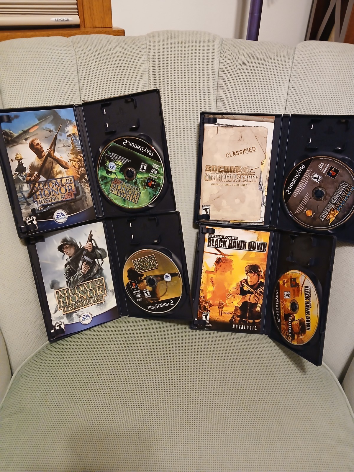 Sony PS2 Slim SCPH-70012 Bundle w/ 2 Controllers, 8MB Card, 13 Games *All Works*