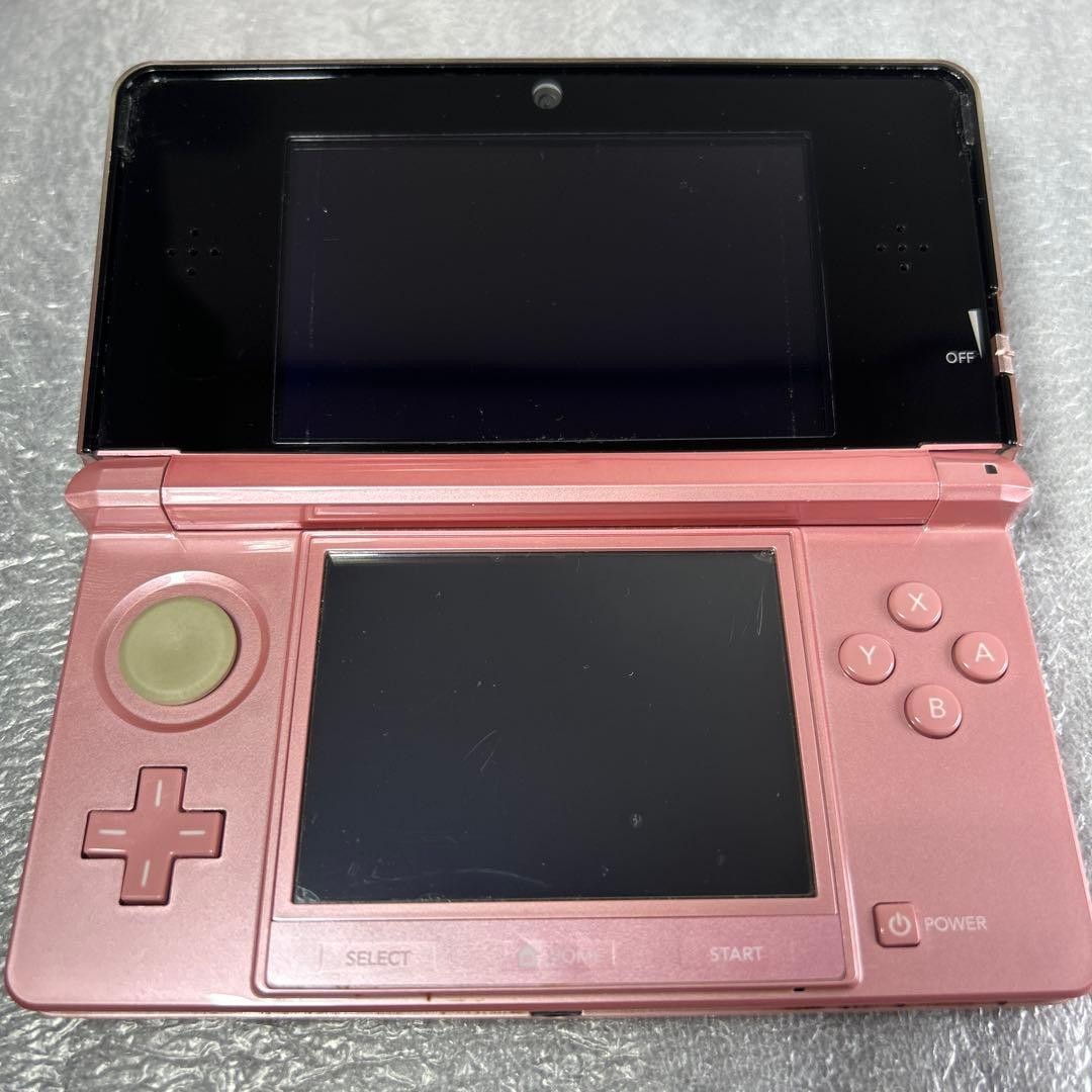 【Working 】Nintendo 3DS Console Misty Pink Charger Set – Operation ConfiRMed