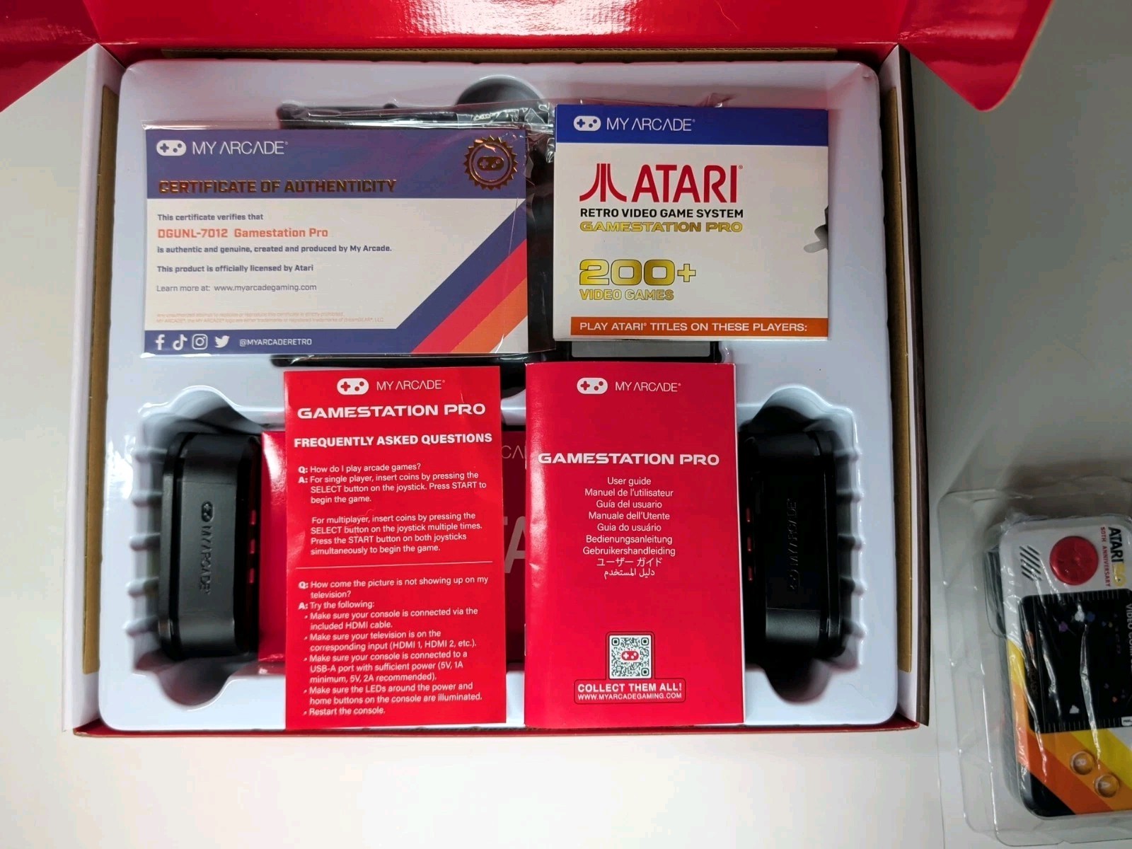 Atari Gamestation Pro + Pocket Player Pro Bundle by My Arcade Open Box Complete