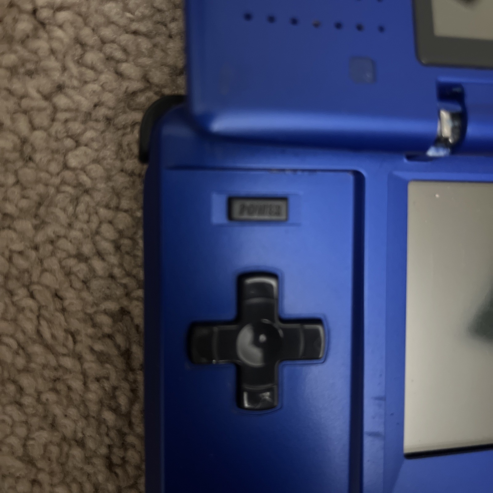 Original Nintendo DS Handheld System Blue Untested No Charger Stylus Loose Hinge