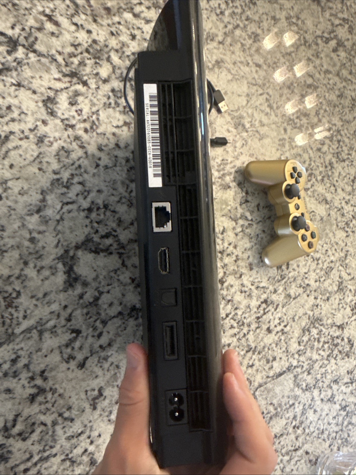 PS3 Super Slim 250gb Used With Controller And Controller Charger- No Power Cord.