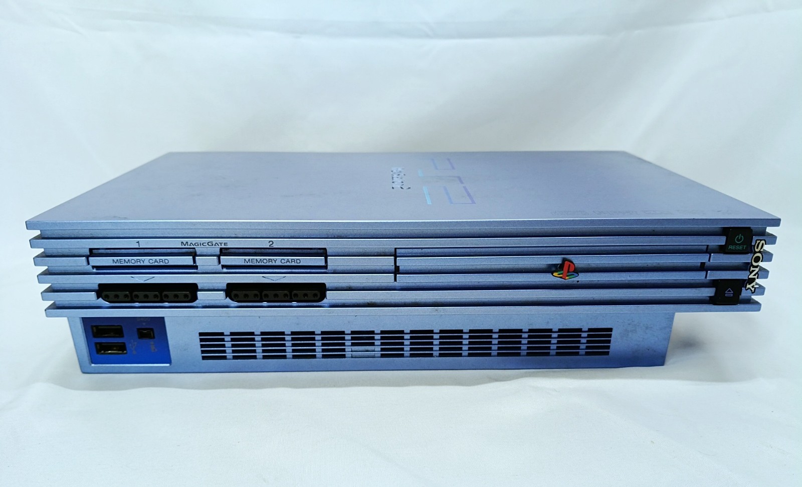 PS2 Aqua Blue Console Boxed set Playstation2 NTSC-J Japan CIB Tested