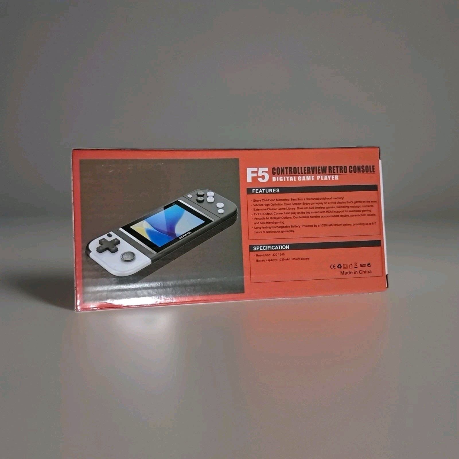 F5 Games Controller Game Box Game Console 620 Games With Rechargeable Batteries