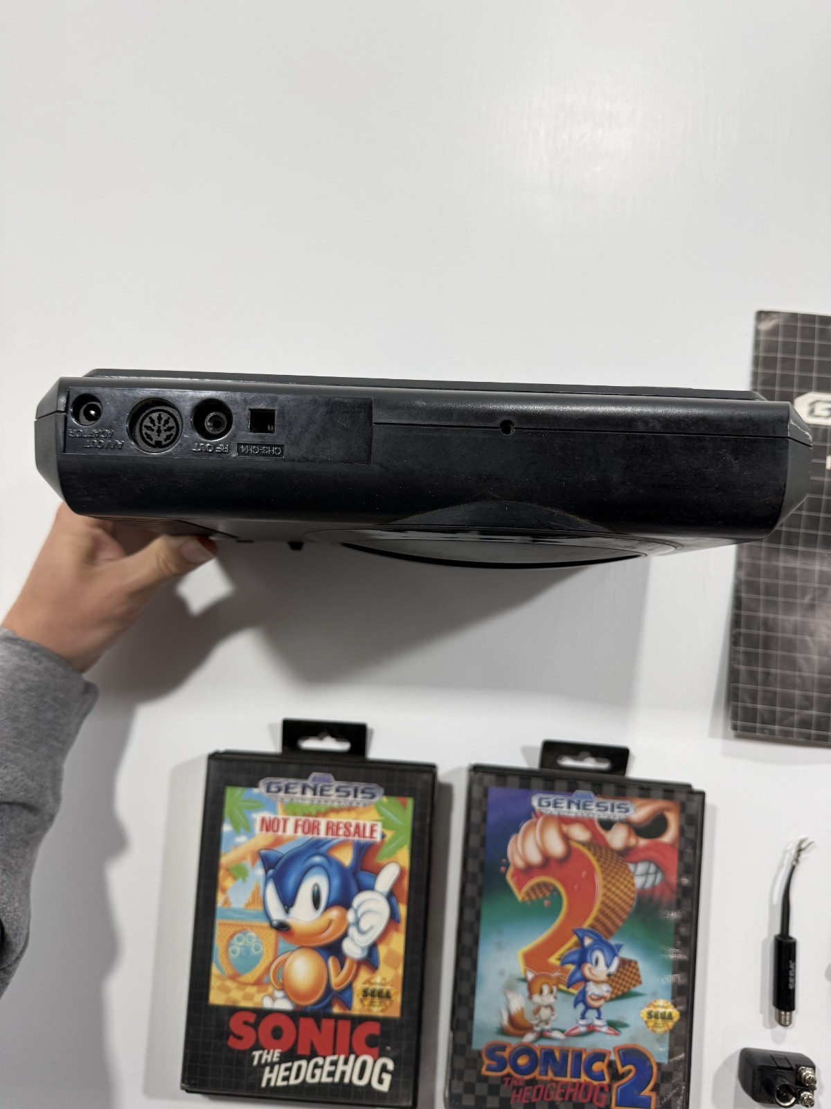 Original Sega Genesis Model 1 Console Sonic System Box Sonic 1&2 Tested Working
