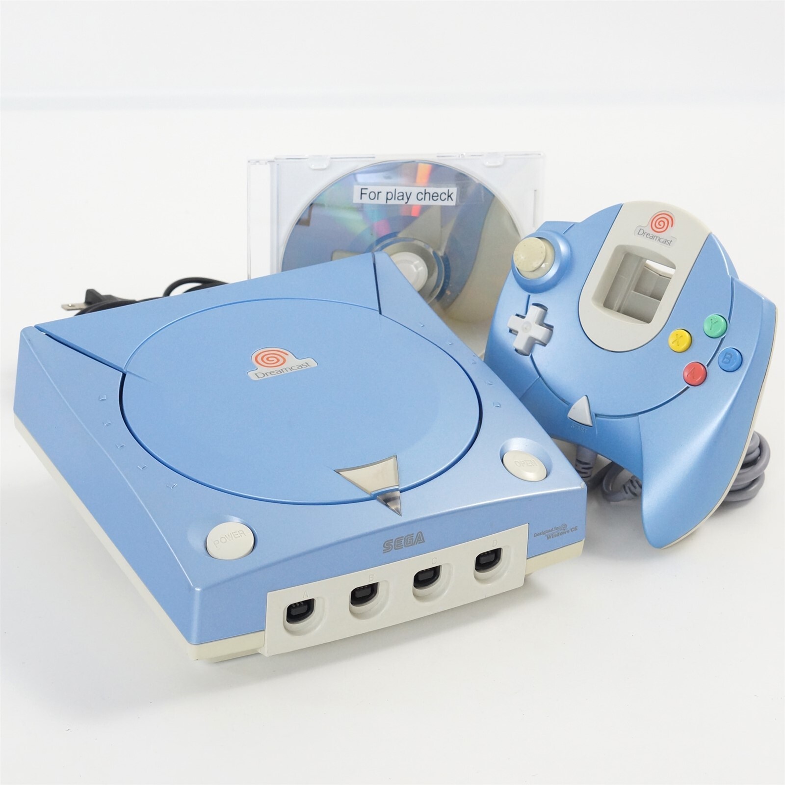Dreamcast PEARL BLUE Console Limited Tested System Sega -NTSC-J- 011502000482