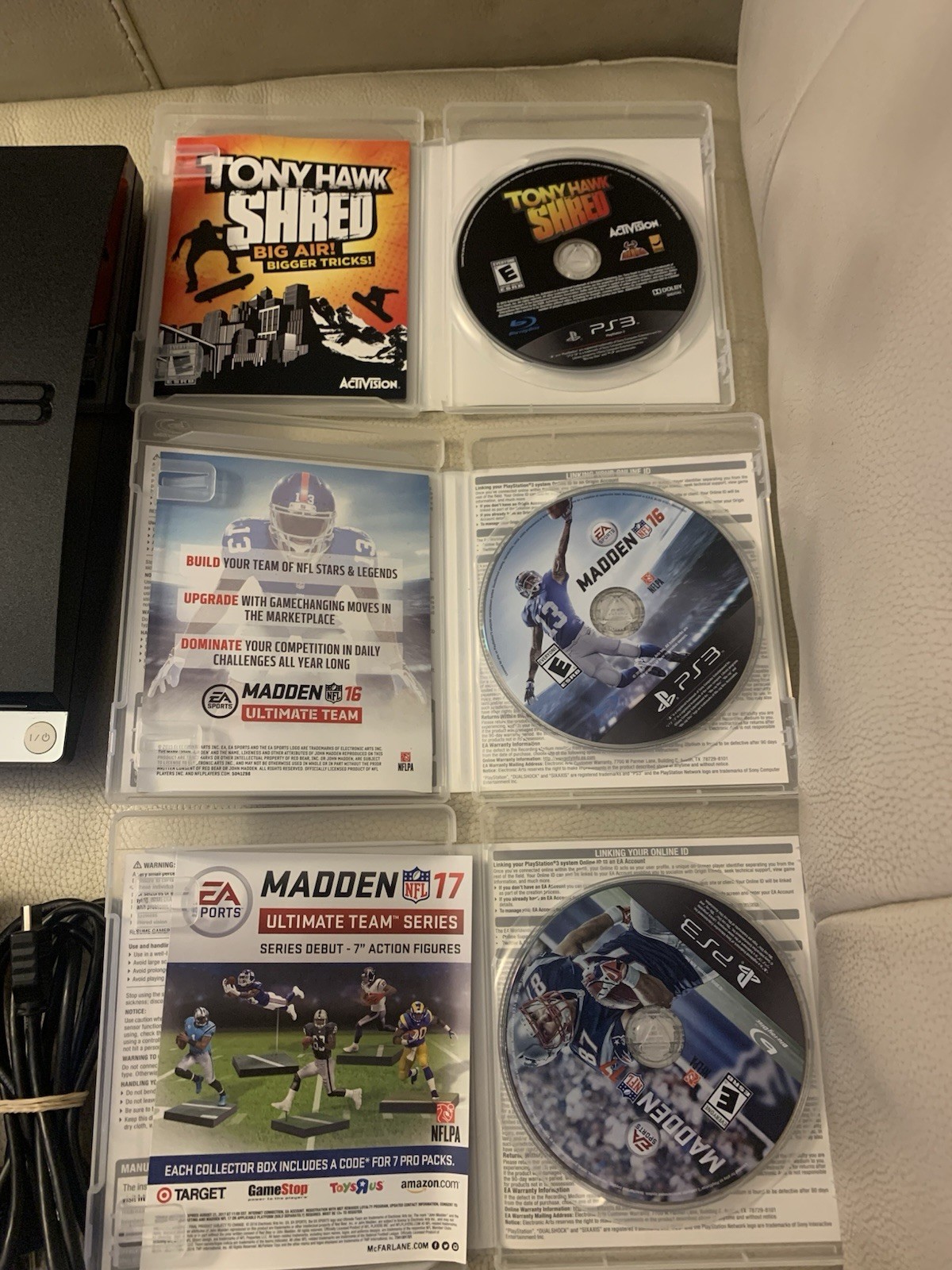 Sony PlayStation 3 PS3 Slim 160GB 2501a Console Bundle w/ Box, Games, No Control