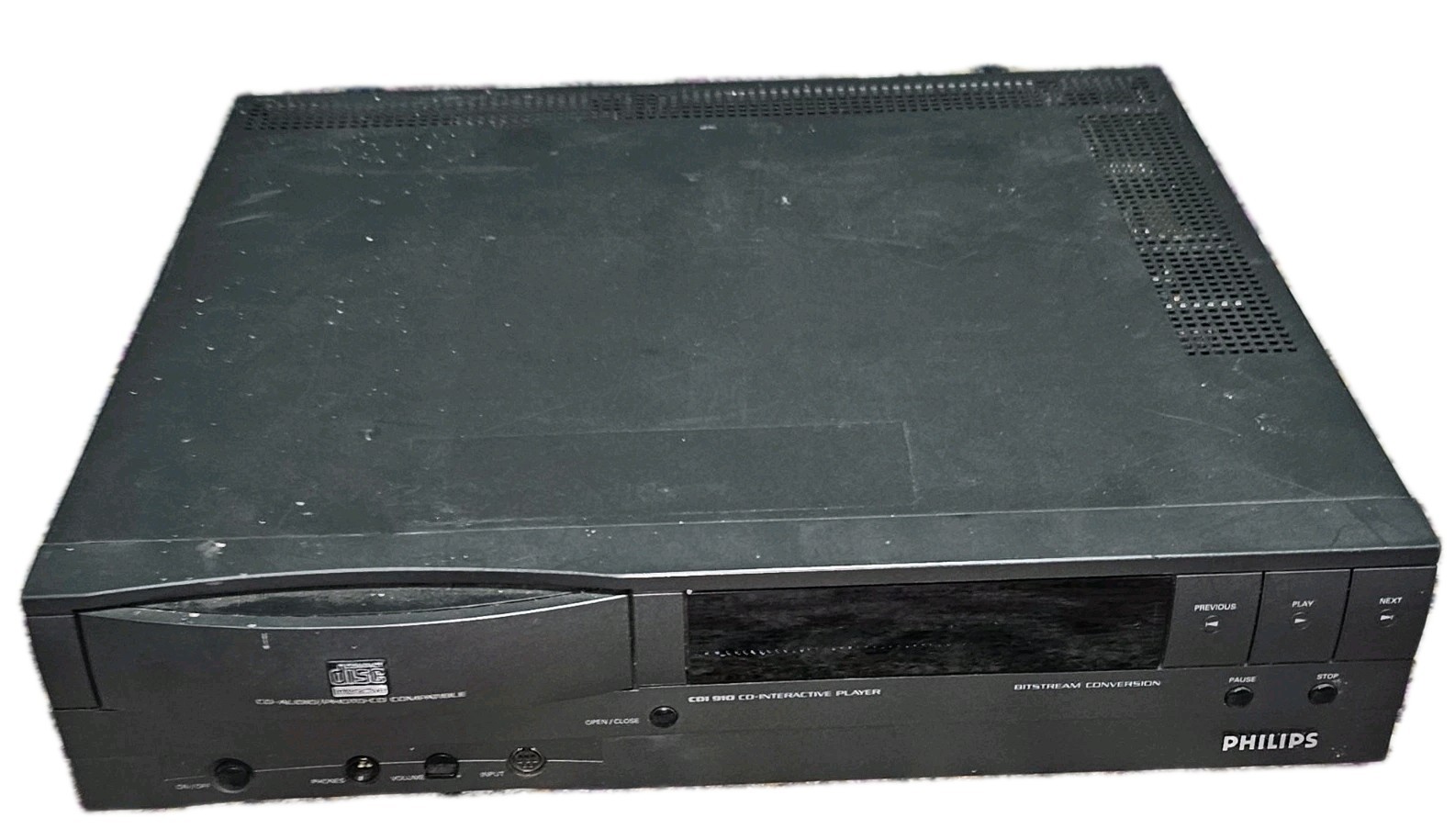 PHILIPS CDI-910 CONSOLE/SYSTEM NO REMOTE OR CORD PARTS/REPAIR Untested