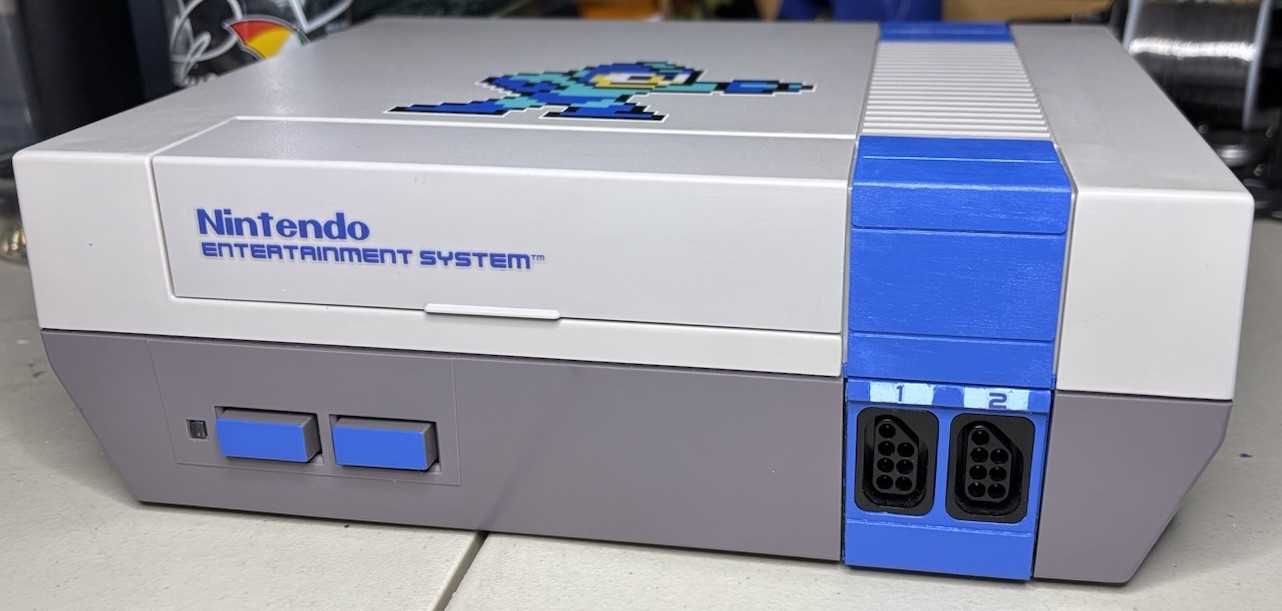 Custom Mega Man NES Nintendo Console NES-001 – Recapped, New VR, EXTRA CLEAN