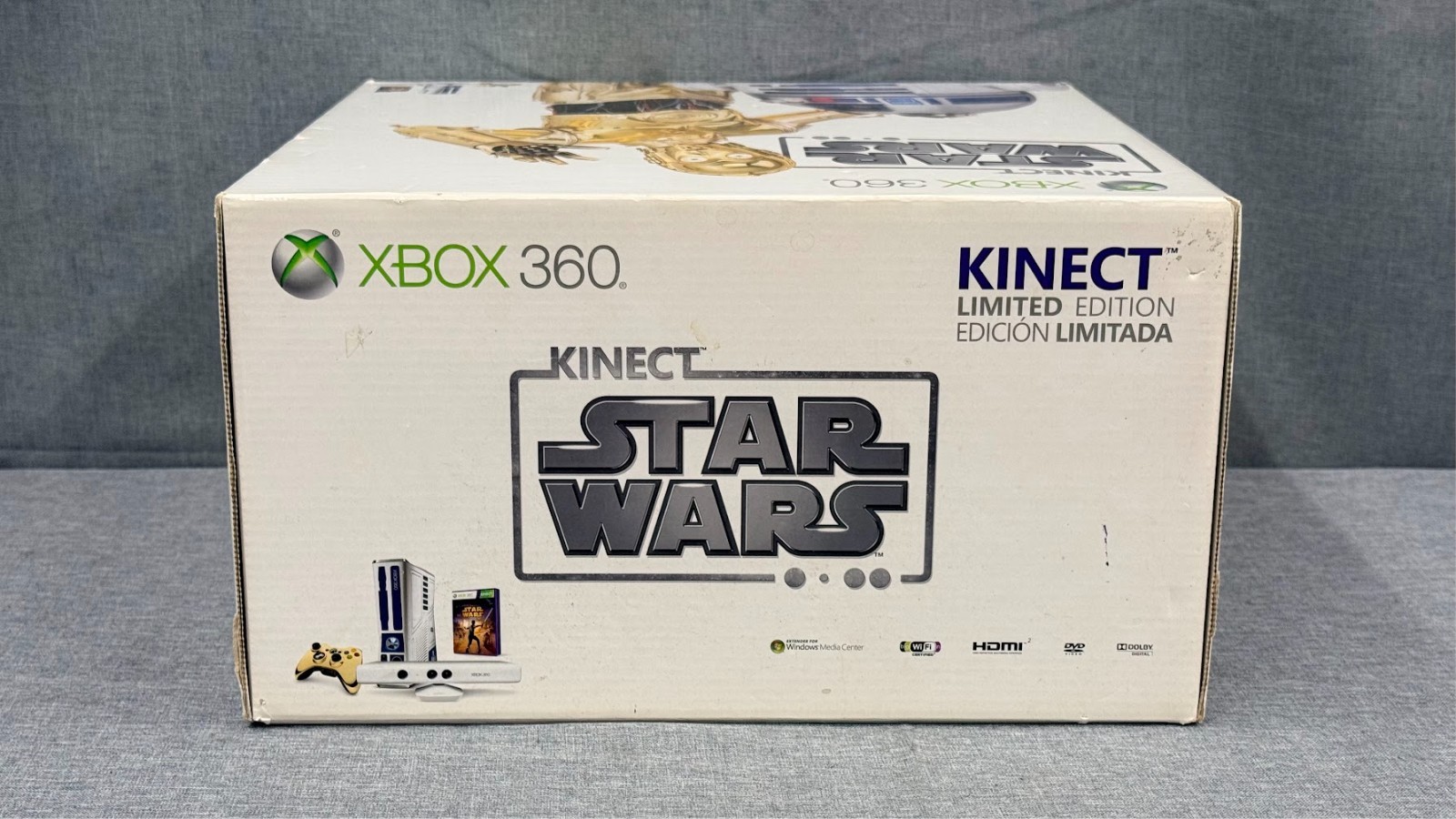 Microsoft XBOX 360 Limited Edition Star Wars Kinect 320GB Console Factory Sealed